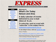 Tablet Screenshot of expressnews.ca